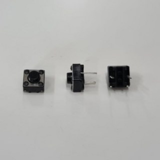 6x6x4.3mm 5mm 마이크로 2핀 택트스위치 2p 아두이노 기판수리, 5mm 100개묶음, 100개