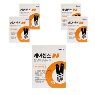 케어센스N 혈당시험지 혈당측정지 50매, 250매입, 1세트
