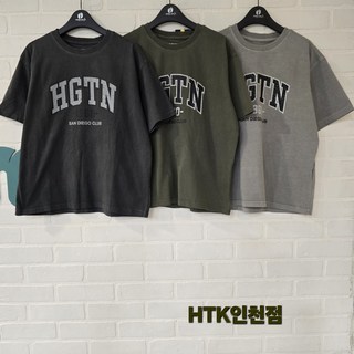 [행텐주니어] *인천점* 피그먼트 레터링 반팔티셔츠@@25년여름#초신상# 인기상품@@빈티지워싱@@14520-031-421-03