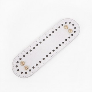 털실나라 메탈릭 소꼬발 일체형 가방바닥, 타원형 18.5x5.5cm, 화이트, 1개, 화이트