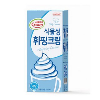 서울우유 식물성 휘핑크림, 1L, 4개