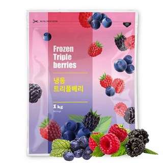 새콤달콤 냉동 트리플베리, 2개, 1kg