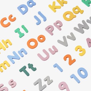 쏠앤샘 파스텔 알파벳 한글 숫자 원목 자석 블럭 유아 아동 어린이 교구, 알파벳소문자, 1세트