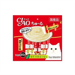 챠오츄르 고양이 짜먹는 간식 20p, 혼합맛(참치/해산물), 280g, 1개