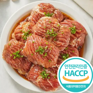 [특제 비법 양념] 석이네밥상 양념 돼지갈비 구이용, 1개, 500g