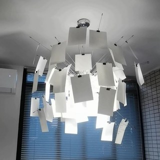 펜던트 종이조명 POP 샹들리에 조명 ABC 블랜드몰 엽서, B. 80x80x45cm, I. 블랭크 30개, A. 60x60x35cm