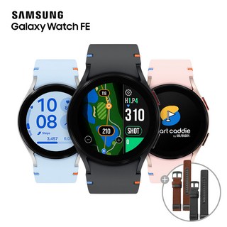 [아웃도어 스트랩 추가 증정]삼성 24년 신상품 갤럭시 워치FE 골프패키지 거리측정기, 실버