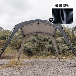 마운틴하이커 원터치 텐트 돔 쉘터 그늘막 리빙쉘 타프쉘, 01-2.퀵오픈돔 블랙_(블랙 코팅) SZK1140