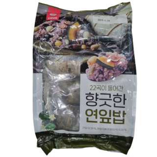 [트레이더스] 천일식품 22곡이 들어간 향긋한 연잎밥 (4개입) /아이스박스+아이스팩포장, 1.08kg, 1개