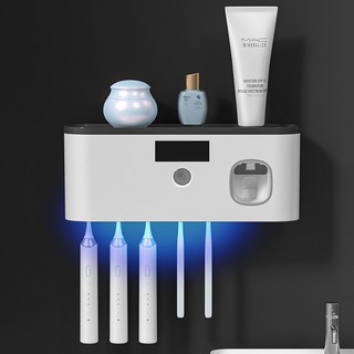 휴대용 칫솔 살균기 욕실 칫솔걸이 무선 칫솔 살균기 칫솔 히터 RB-904, 흰색