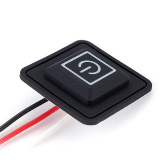 온도 조절 방수 가열 스위치 의류 실리콘 단추 5V-15V 3 기어, 1개