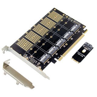주요 5- 포트 NGFF+SATA 3.0 PCIE 확장 카드에 대한 M.2 B의 PCI-E X16, 1개
