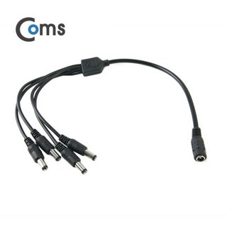 OK부품 케이블 아답터 젠더 여행용 전원 BU142 COMS DC 전원 분배기 4분배/5.5V - DC(F) to DC(M) * 4, 3개