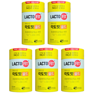 종근당건당 락토핏 생유산균 골드 프로바이오틱스, 100g, 5개