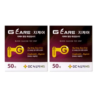 GC녹십자MS 지케어 혈당검사지 시험지 스트립100매, 100매, 1개