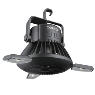 델루체 캠핑용 LED 선풍기