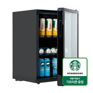 포쿨 미니 쇼케이스 냉장고 KVC-72 72L, 블랙