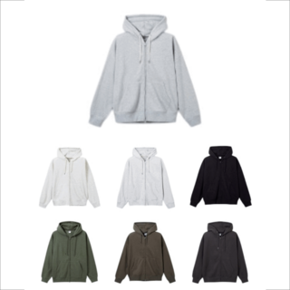 스파오 남성 여성 후드집업 기모 무지 후드 티셔츠 오버핏 커플 아우터 점퍼