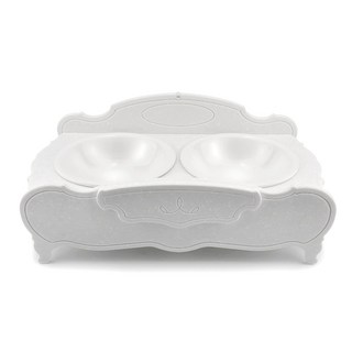 스텔라퀸스 고양이 식기 강아지 밥그릇 물그릇 식탁, 화이트쿠키, 1세트