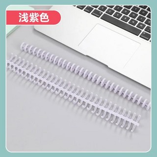 1Pc 30 홀 마카롱 컬러 플라스틱 바인더 링 Cuttable 홈 메이드 DIY 루스 리프 노트 스크랩북 저널 코일 책, 06 Purple
