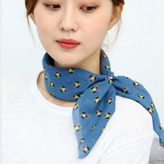 위너템 쁘띠스카프 면손수건 면스카프 등산스카프 머플러 손목수건 개별포장