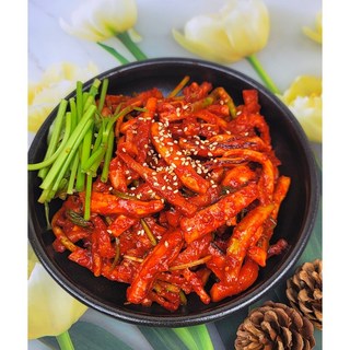 새콤달콤 도라지담은 오징어 초무침 1kg 오징어무침, 1개