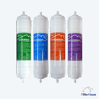 정수기 필터 UF포함 4개 세트 (양방향), 7인치, 1개