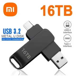Xiaomi 16TB 3.2 플래시 드라이브 고속 USB 전송 Pendrive 메모리 카드 디스크 Memoria 방수 스틱, 07 Black-16TB