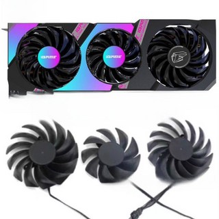 그래픽 카드 3090 3080ti 3070ti 88mm 팬 3080 액세서리 RTX3060ti 냉각 VGA 게이머용 3070, G. 화이트 오른쪽 싱글