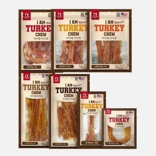 헬로도기 강아지 아이엠터키츄 스트립 건조간식, 칠면조, 120g, 1개