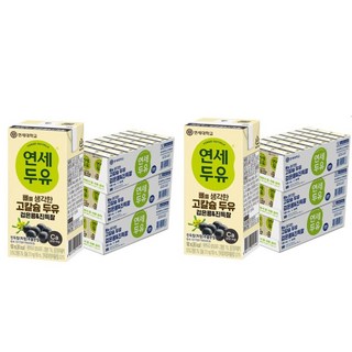 연세우유 연세두유 뼈를 생각한 고칼슘 검은콩 180ml x 96팩, 96개