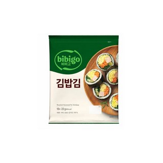 CJ 비비고 김밥 김 22g X 5봉 김밥용 도시락 소풍, 5개
