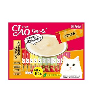 이나바 고양이 챠오츄르 버라이어티 간식, 닭가슴살, 560g, 1개