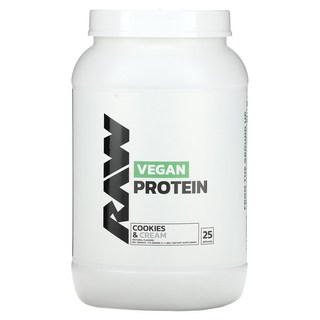 Raw Nutrition 비건 단백질 쿠키 앤 크림