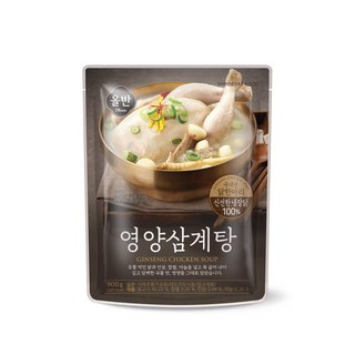 올바르고 반듯한 영양삼계탕 900g (올반) 유황먹인 국내산 닭한마리 복날 여름철 보양식, 7개