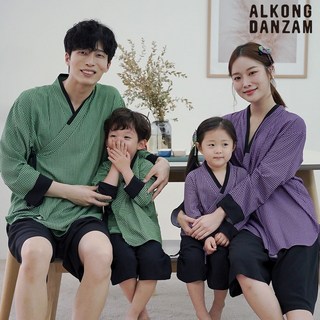 가족잠옷 한복파자마 하운드체크 실내복