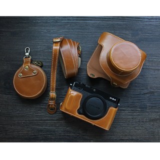 후지 X-E4 카메라 PU가죽 풀커버 케이스 파우치 fuji xe4, 블랙