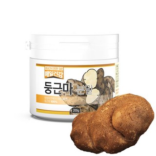 매일건강 국산 둥근마 애플마 100% 분말 (스푼포함) 마가루 풍부한 뮤신, 1개, 200g