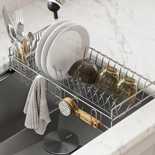 워크스테이션 싱크대용 KRAUS 스테인리스 스틸 콜랜더 CS, Dish Rack, Stainless Steel