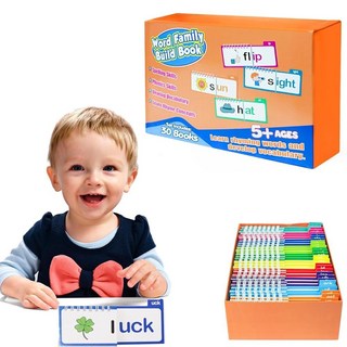 Word Family Flip Books Read and Rhyme 플립 카드, Word Family Flip Books, Read a