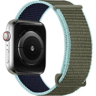 OXWALLEN 스포츠 루프 나일론 밴드 Apple Watch 시리즈 9876543 SE 울트라 21 49mm 45mm 44mm 42mm iWatch 여성 남성용 조절 가능한, Khaki, 49/46/45/44mm, 1개