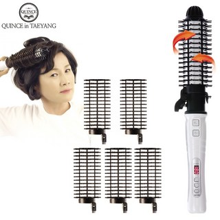 퀸스IN태양 오토롤링 브러쉬고데기 시즌1+헤어롤5개 자동회전 에어뽕 뿌리볼륨 볼륨웨이브 헤어롤탈착 봉고데기사용가능 해외겸용