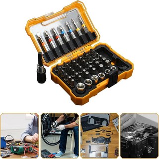Bosich 50PC 정밀 드라이버 세트 십자 평면 및 육각형 다기능 전동 공구 액세서리 다기능 통합 정밀 구동 도구 세트 다목적 드라이버 헤드 세트, 1세트