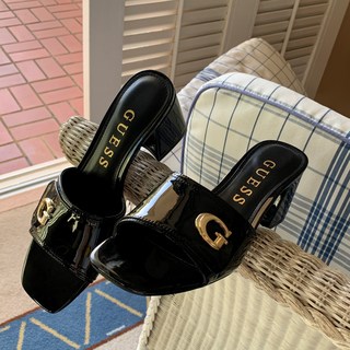 게스 샌들 뮬 슬리퍼 힐 구두 여름 슈즈 하객룩 GUESS 갈라이