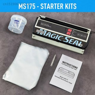 가정용진공포장기 MAGIC SEAL MS175 진공 식품 봉인기 습식 가정용 포장기 커피콩 사료 밀봉, 한국플러그, 1개