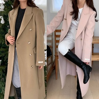 [썬데이베스트/무배] 시크카라넥롱핸드메이드코트 롱핸드메이드 겨울코트 벨트핸드메이드코트 겨울코트 겨울아우터 카라코트 여성코트 울코트 울핸드메이드코트 (6color)