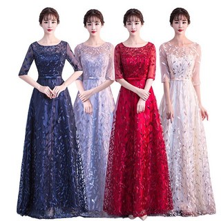 빛나는 판다 연주회 합창단 합창단 화려한원피스 시상식 무대의상 피로연 이브닝드레스