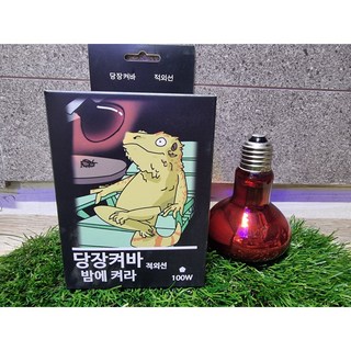 당장켜봐 적외선(붉은빛) 스팟 램프 100w 파충류 육지거북 히팅 조명, 1개