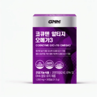 GNM 코큐텐 알티지 오메가3 3박스 (총 3개월분), 1050mg, 30정