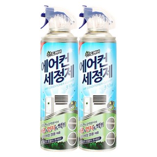 산도깨비 에어컨 세정제 330ml x 2개 청소 크리너 먼지제거